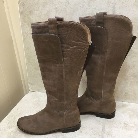 FRYE LEATHER PAIGE TALL RIDING BOOTS - Picture 7 of 14